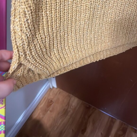 NWT Old Navy Mustard Knit Sweater Vest - Picture 5 of 8